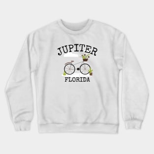 Jupiter, Florida Bicycle Crewneck Sweatshirt